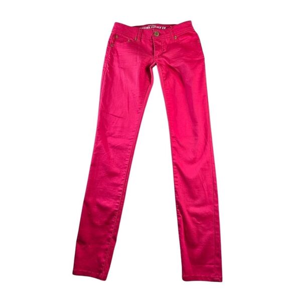Mossimo Supply Co. Bold Pink Skinny Jeans Size 3 - Picture 3 of 11